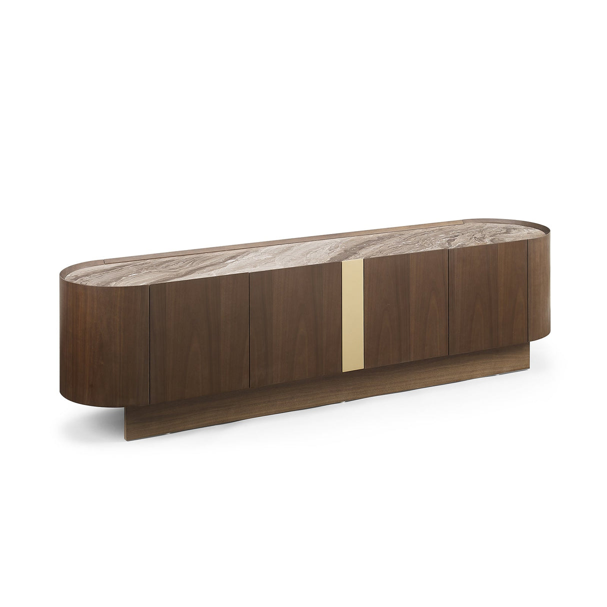 Trevallyn 180cm TV Cabinet, Dark Walnut