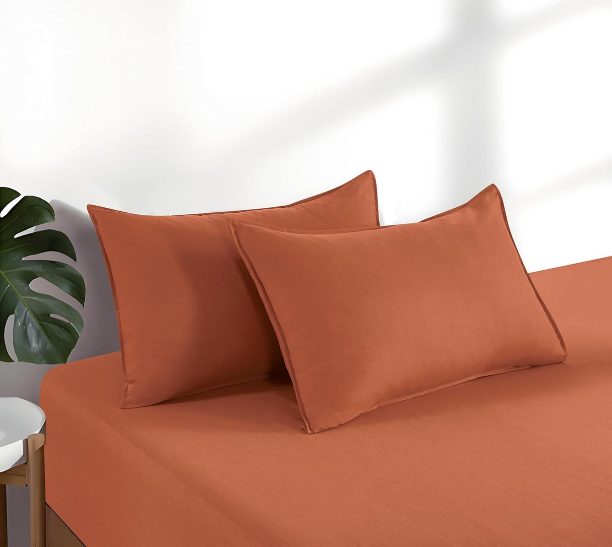 100% Vintage Washed Microfibre Fitted Sheet Set – Ultra Soft & Lightweight All-Season