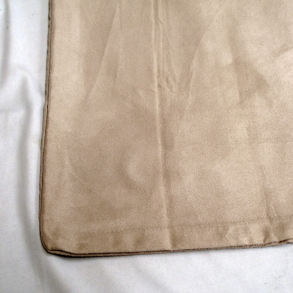Polyester Faux Suede Cushion Cover — Linen — Allure Home Collections