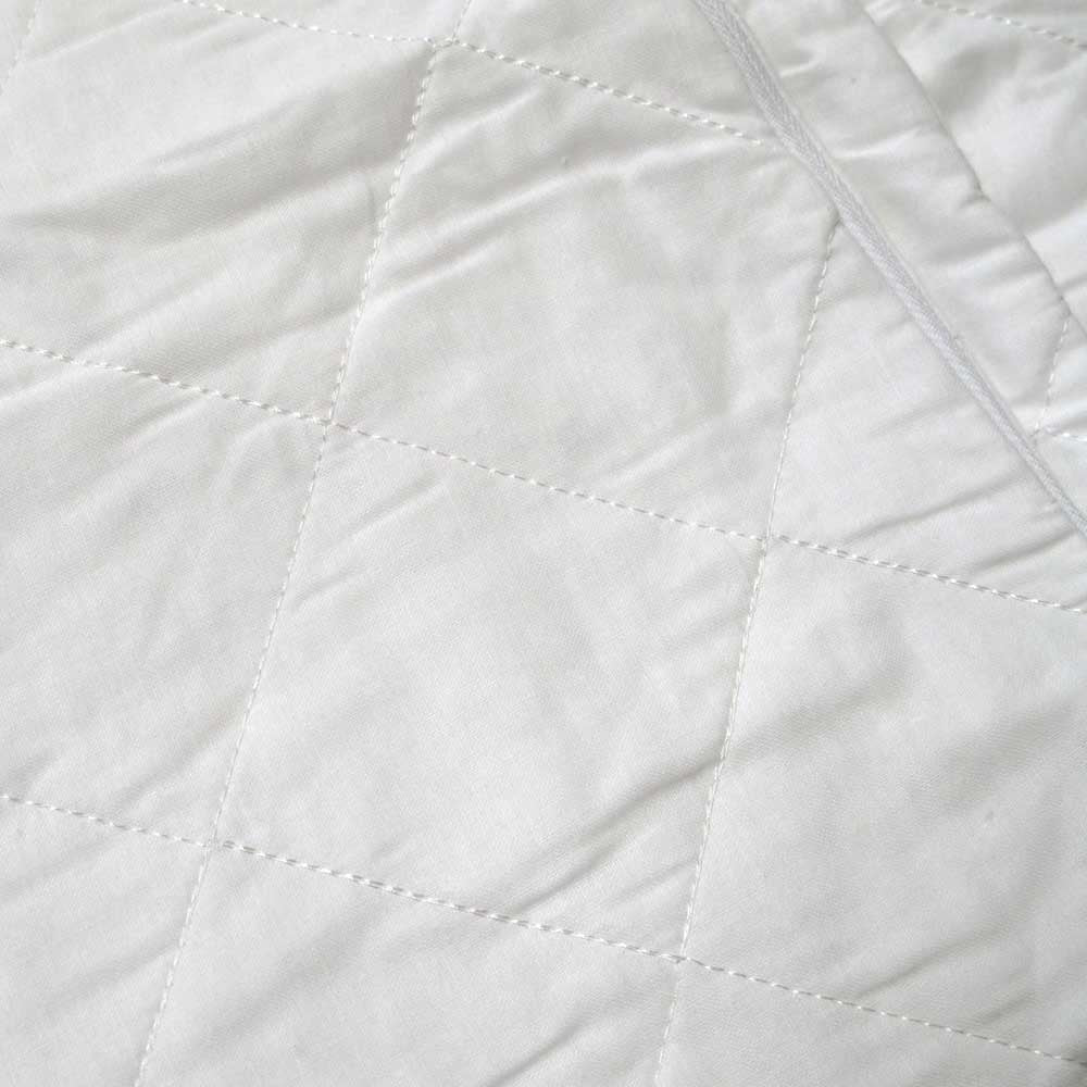 Artex Cotton Standard Pillow Protectors — Pair, 48x74cm, Lightly Quilted — Allure Home Collections