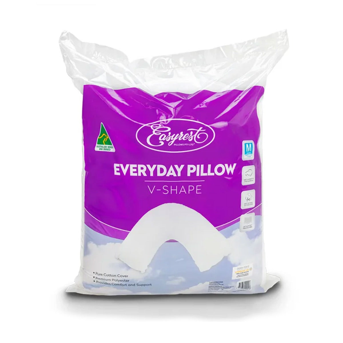 Easyrest Everyday V Boomerang Shaped Pillow — Reading, Feeding, Relaxing, Sleeping — Allure Home Collections
