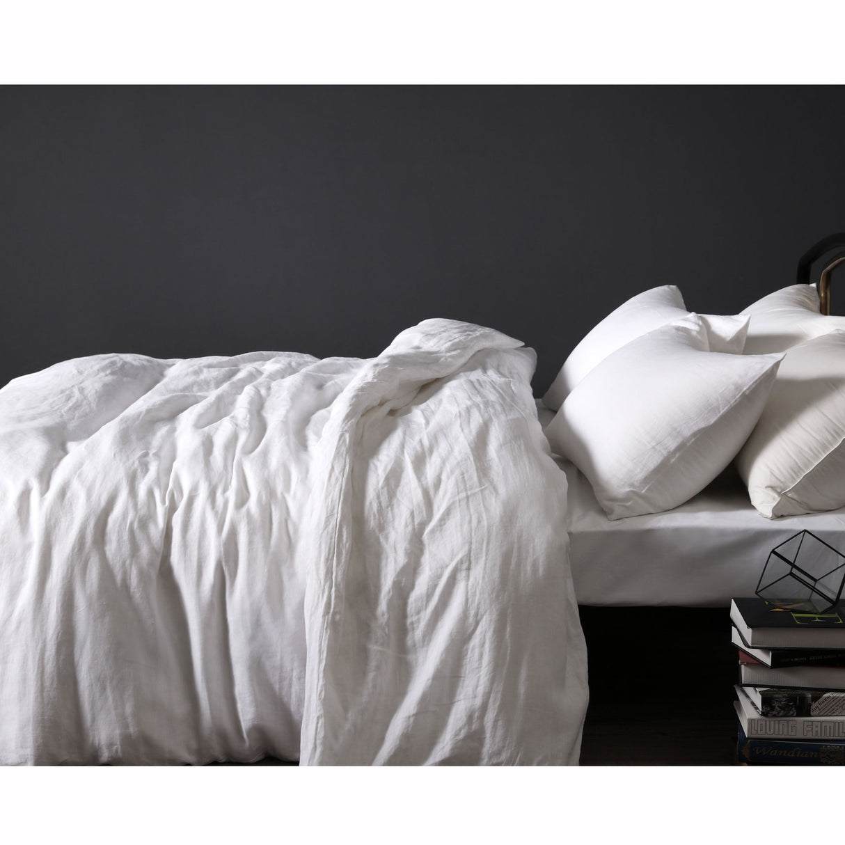 Vintage Design Homewares 100% Linen Quilt Cover Set — Timeless Collection — Allure Home Collections