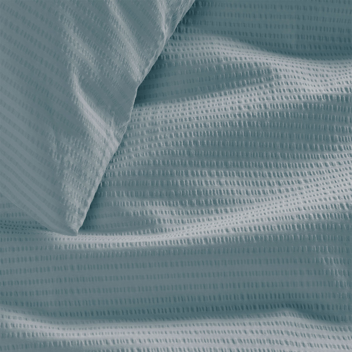 Bedding House Summer Seersucker Cotton Quilt Cover Set — Refined Edition — Allure Home Collections