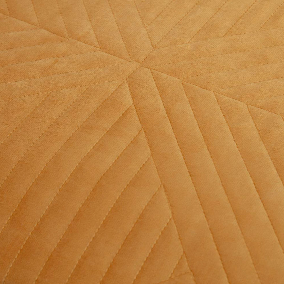 Upper Oddington Velvet Quilted Coverlet Set 3pcs, Mustard Queen King