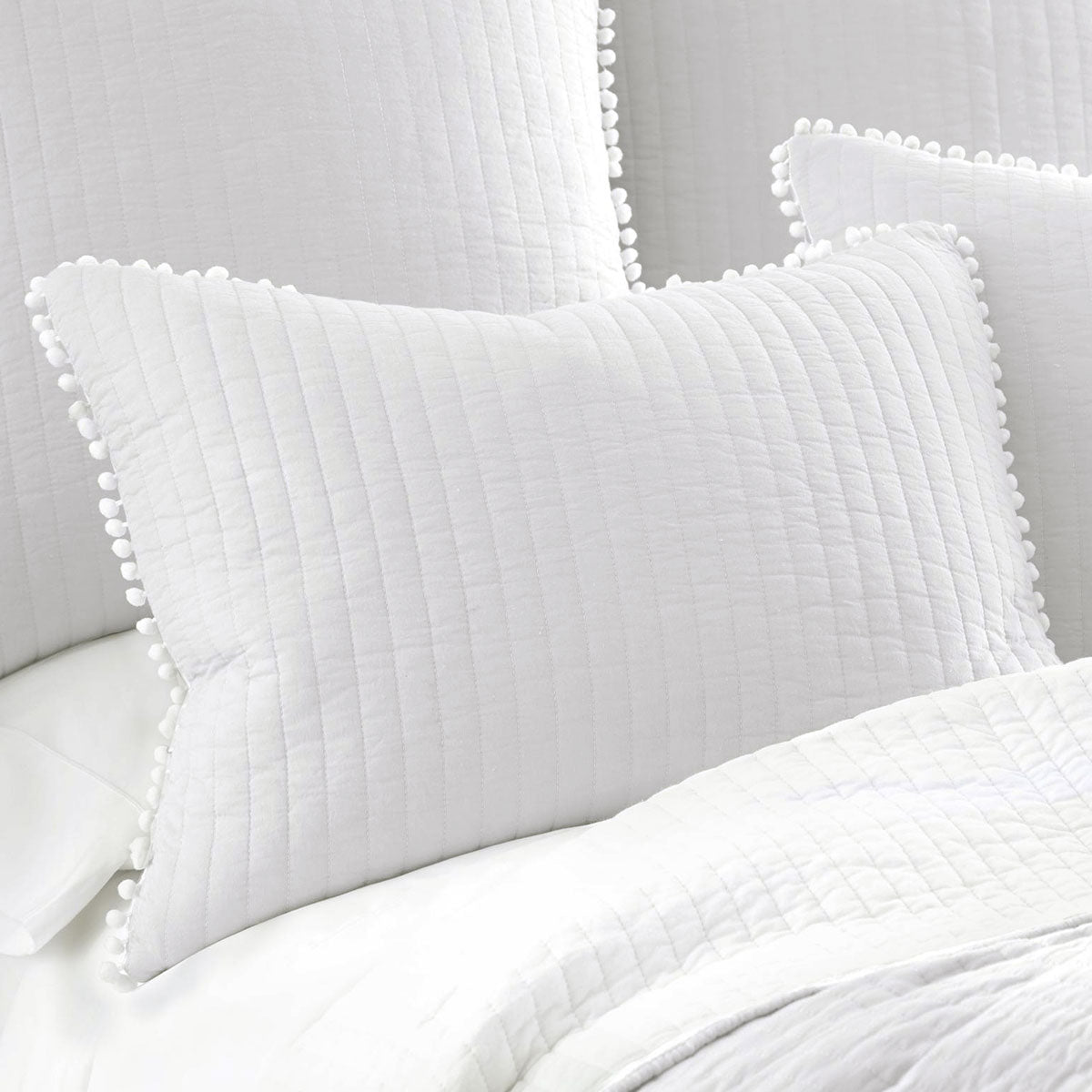 Cranham Cotton Coverlet Set, Queen, White