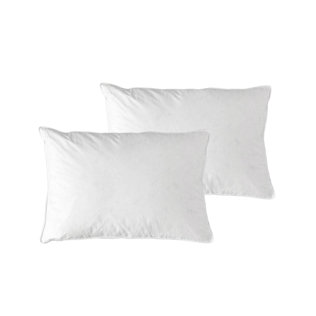 At Home Standard Feather Pillows — Pack of 2, 45x70cm, Machine Washable — Allure Home Collections