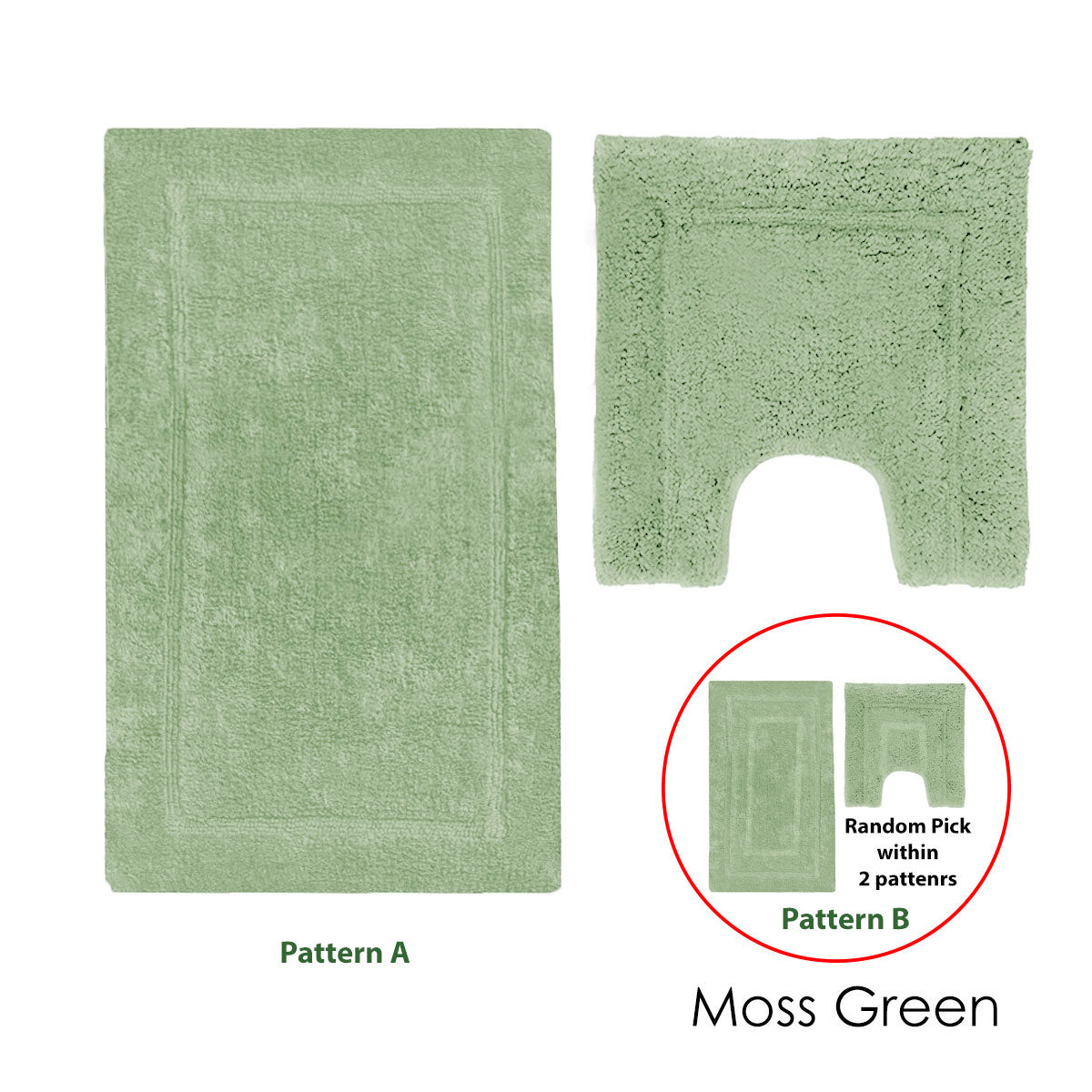 2200GSM 2 Pce Axel 100% Cotton Bath Mat Set - Plush Luxury Bathroom Mats