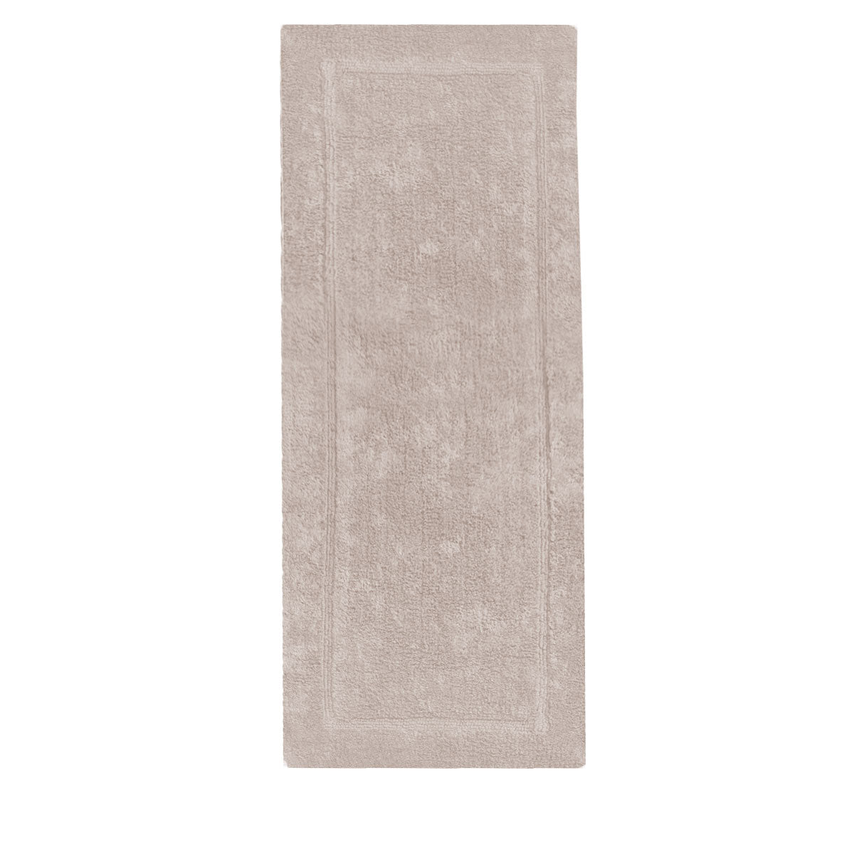 Oatmeal 100 per cent cotton bath runner, 55 x 150 cm, in a solid colour design