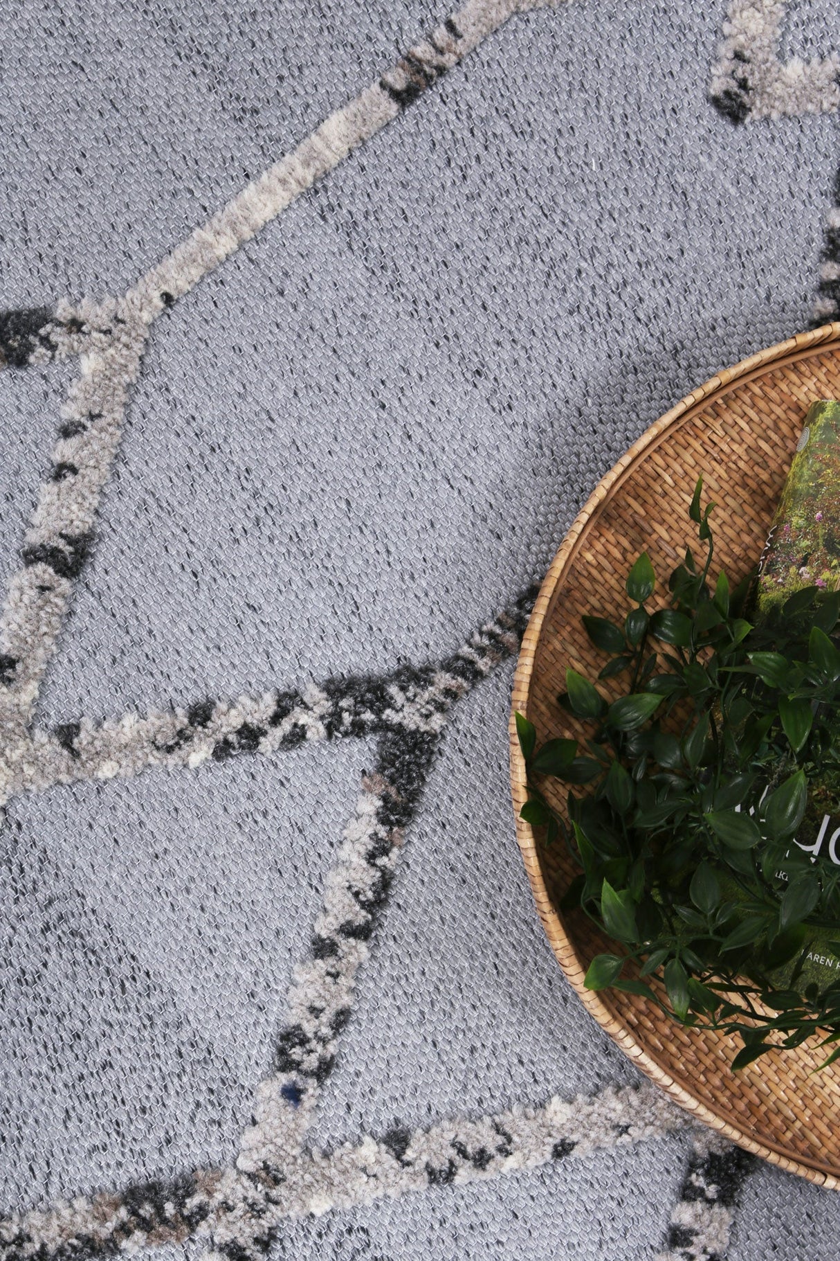 Modern Geometric Floor Rug, Grey Anthracite 300x400cm - view 6