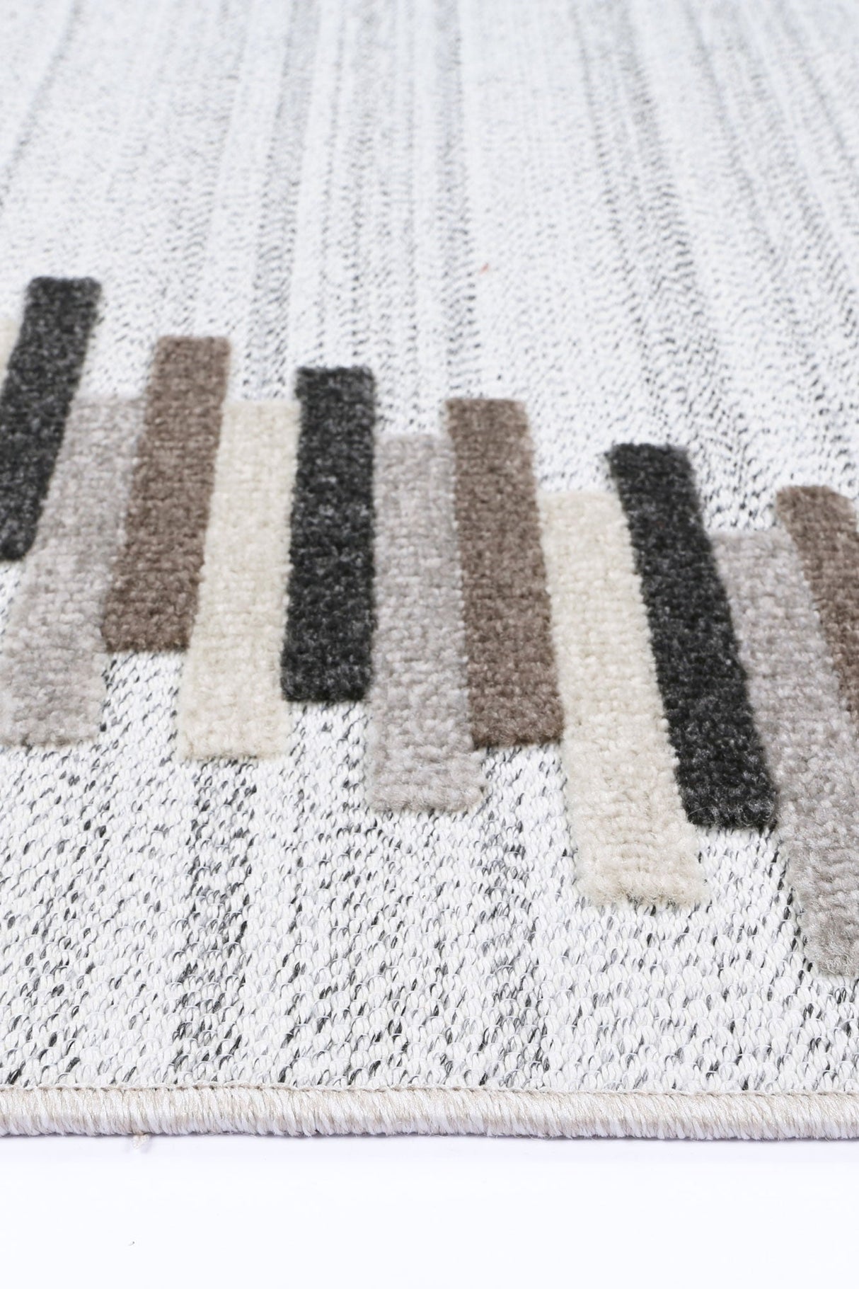 Modern Geometric Floor Rug, Cream Beige 300x400cm - view 3