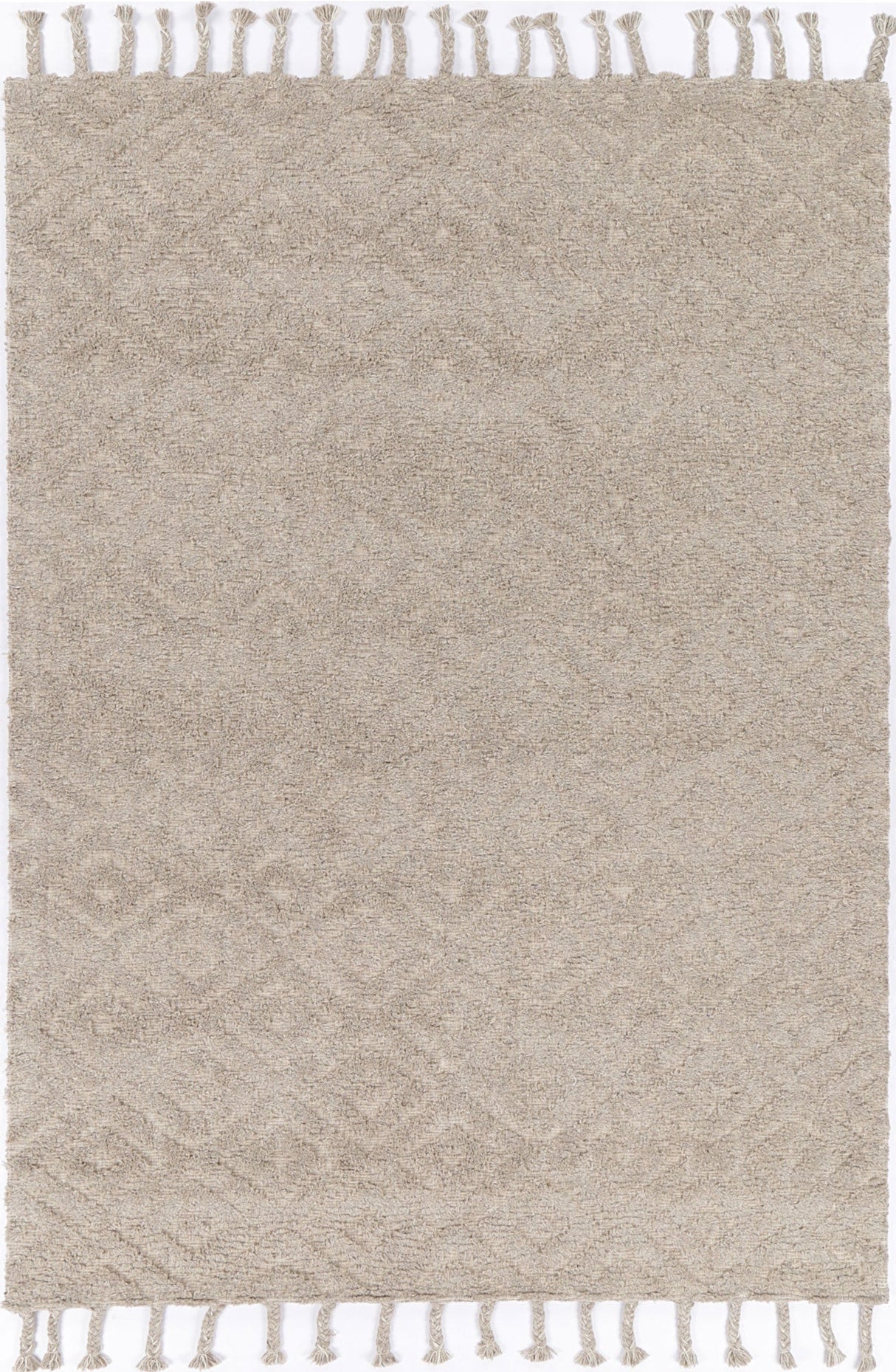 Ash hand tufted wool blend floor rug 240x330cm