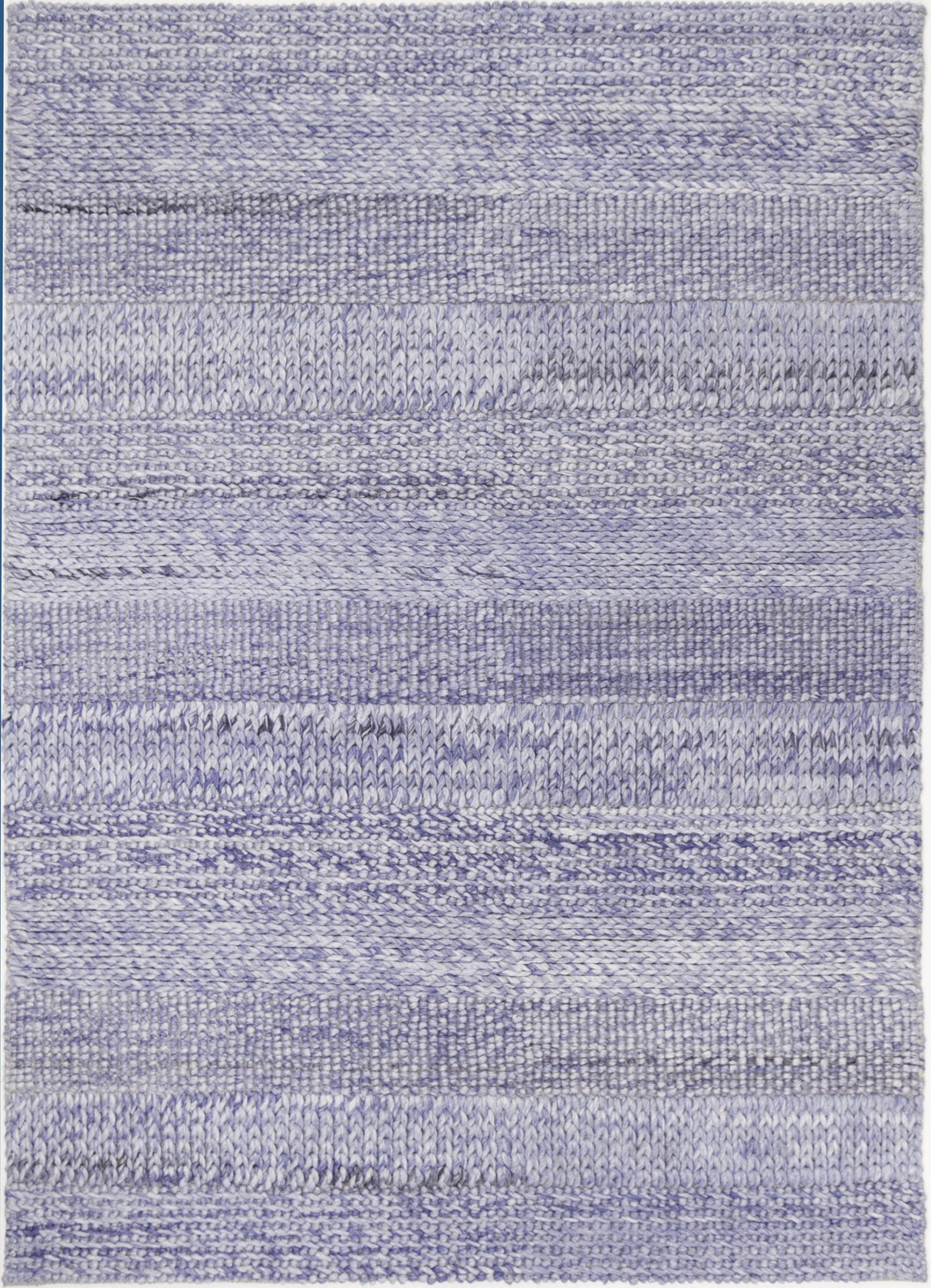 Blue textured wool blend floor rug 240x330cm