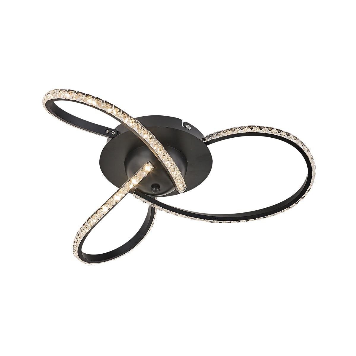 Irie Dimmable 3-Light LED Ceiling Light — Black — Allure Home Collections