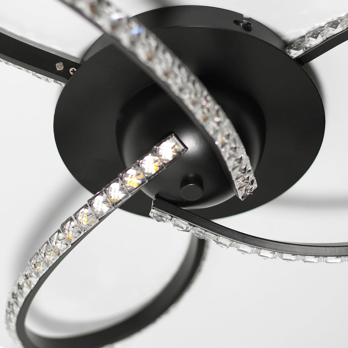 Irie Dimmable 3-Light LED Ceiling Light — Black — Allure Home Collections