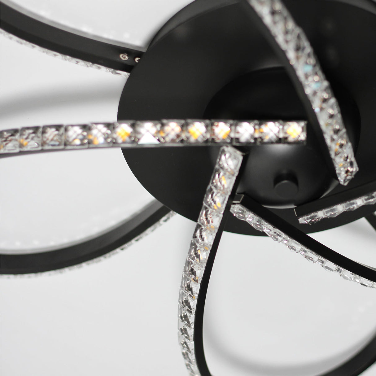 Irie Dimmable 5-Light LED Ceiling Light — Black — Allure Home Collections