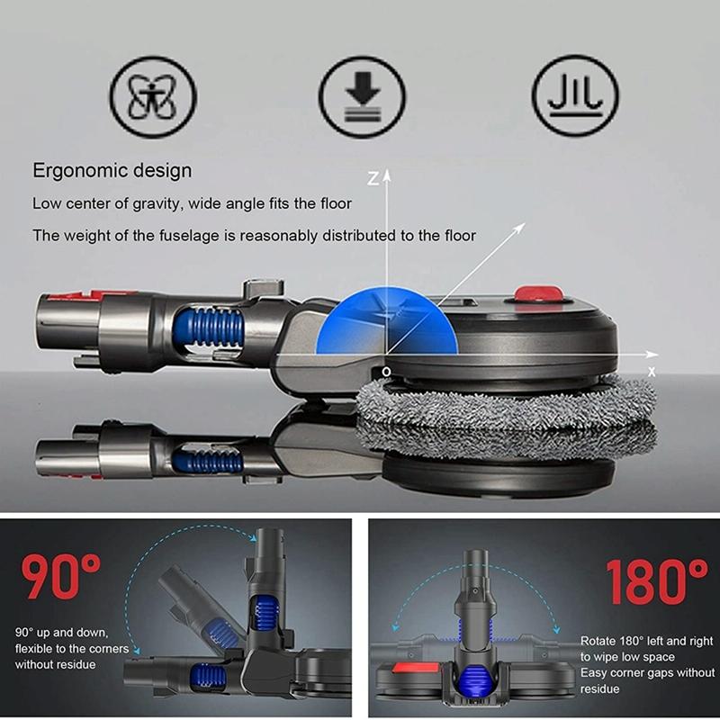 Electric Vacuum Cleaner with Mopping Head