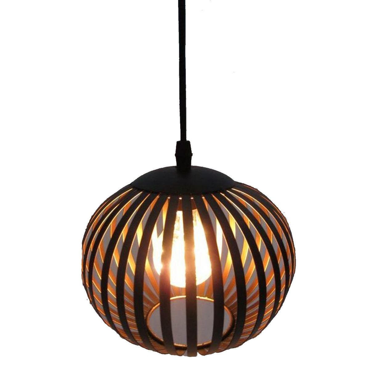 Battery Operated Metal LED Pendant Light with Timer