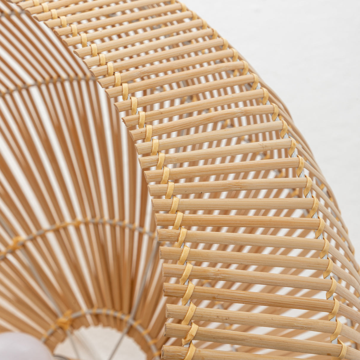 Natural Hand Woven Bamboo Cage Pendant Light