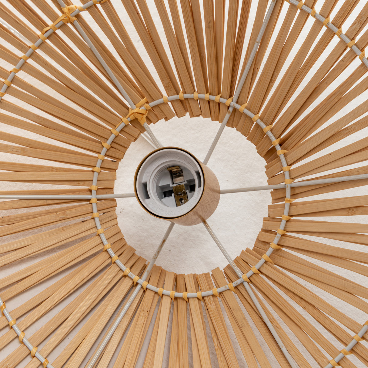 Natural Hand Woven Bamboo Cage Pendant Light