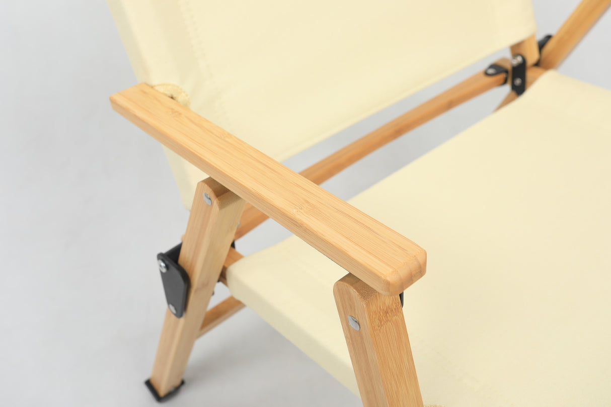 Owen Springs Bamboo Folding Camp Chair, Khaki