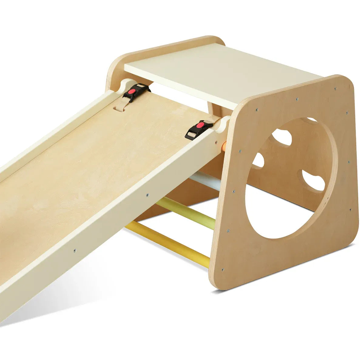 Small wooden climbing frame