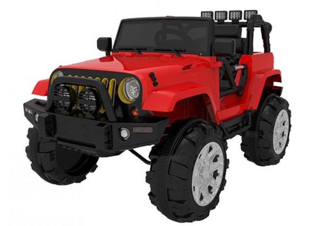 Lacar red kids electric ride on car with four wheels