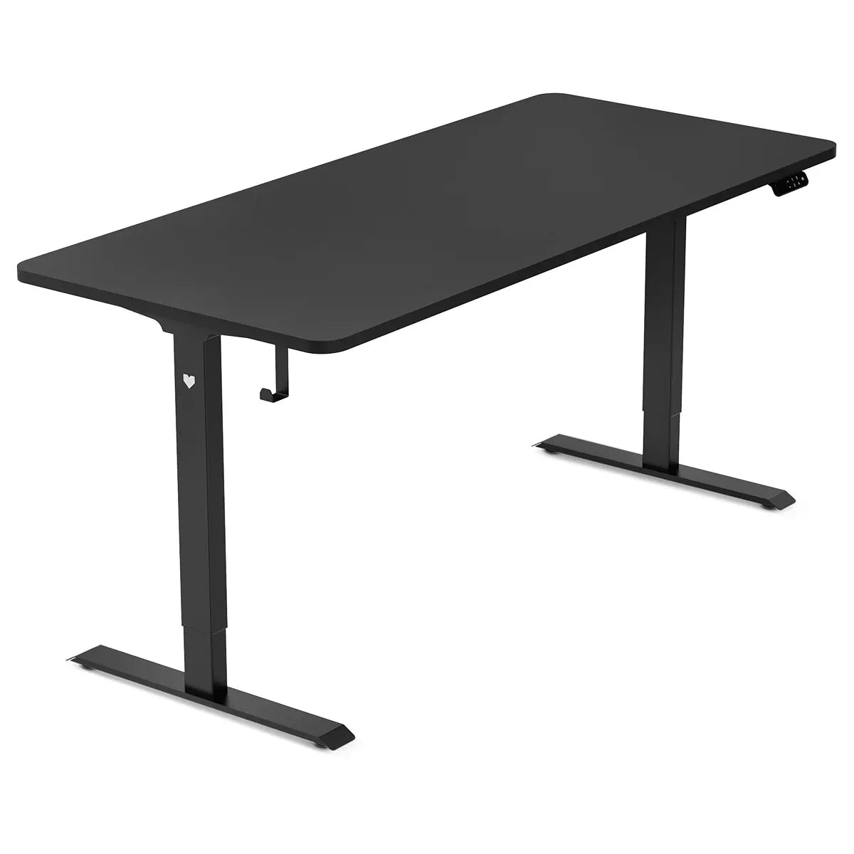 Griffith black electric standing desk 180cm in a home office