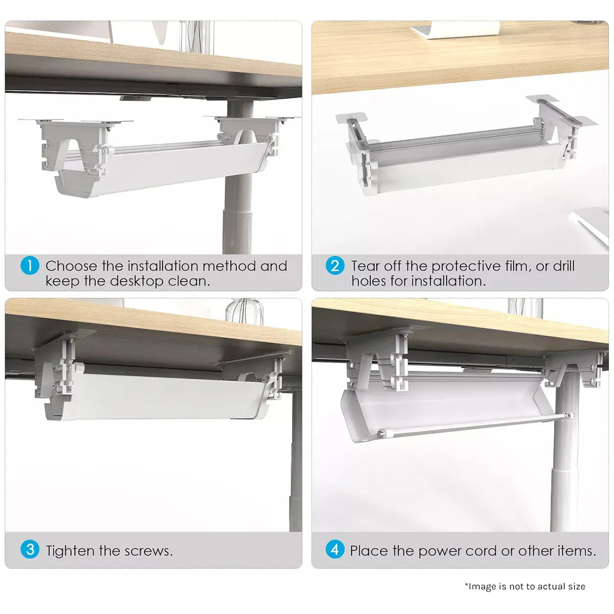 Wanniassa Electric Standing Desk, White 150cm view 9