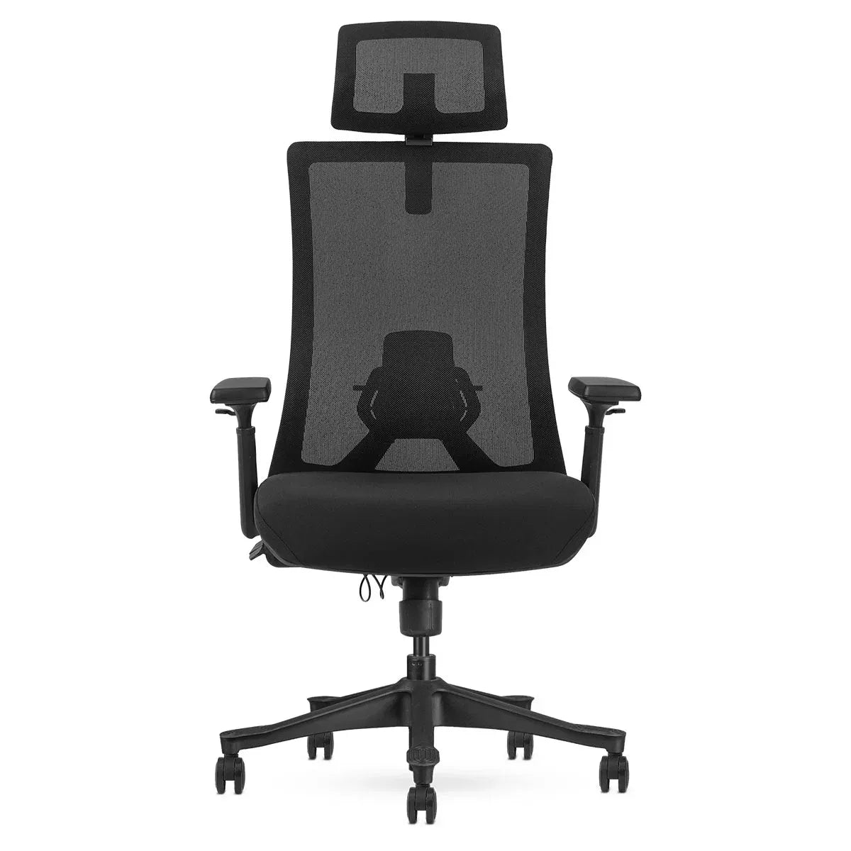 Exmouth black mesh ergonomic high back office chair