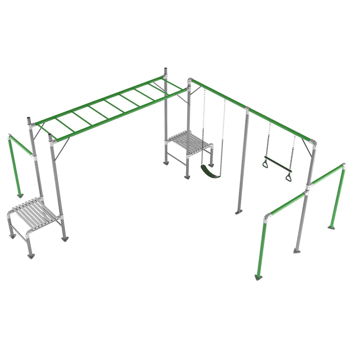 Kids Outdoor Play Centre with Monkey Bars and Swings