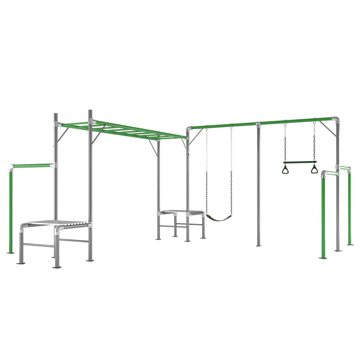 Kids Outdoor Play Centre with Monkey Bars and Swings