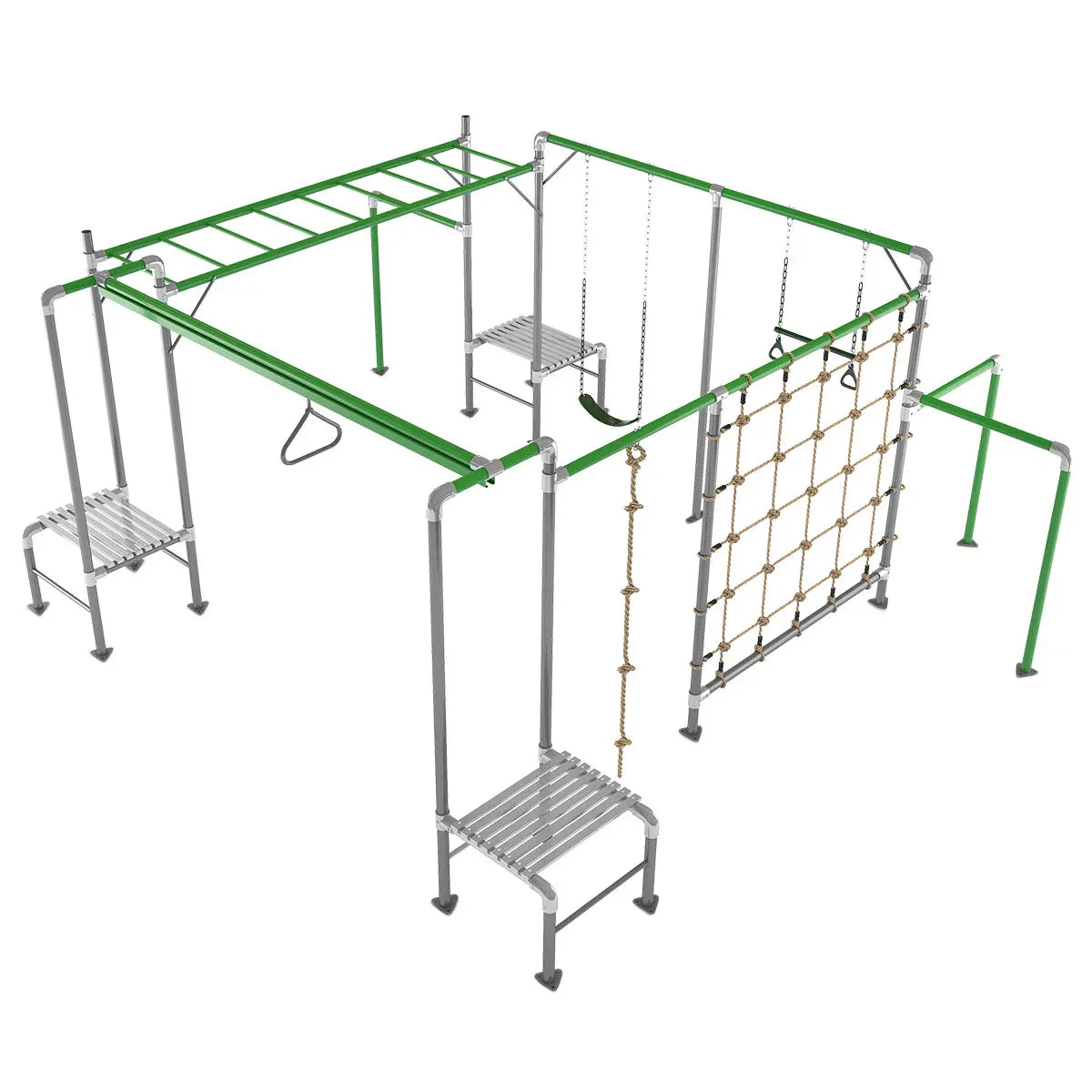 Kids Outdoor Play Centre with Flying Fox, Swings and Monkey Bars