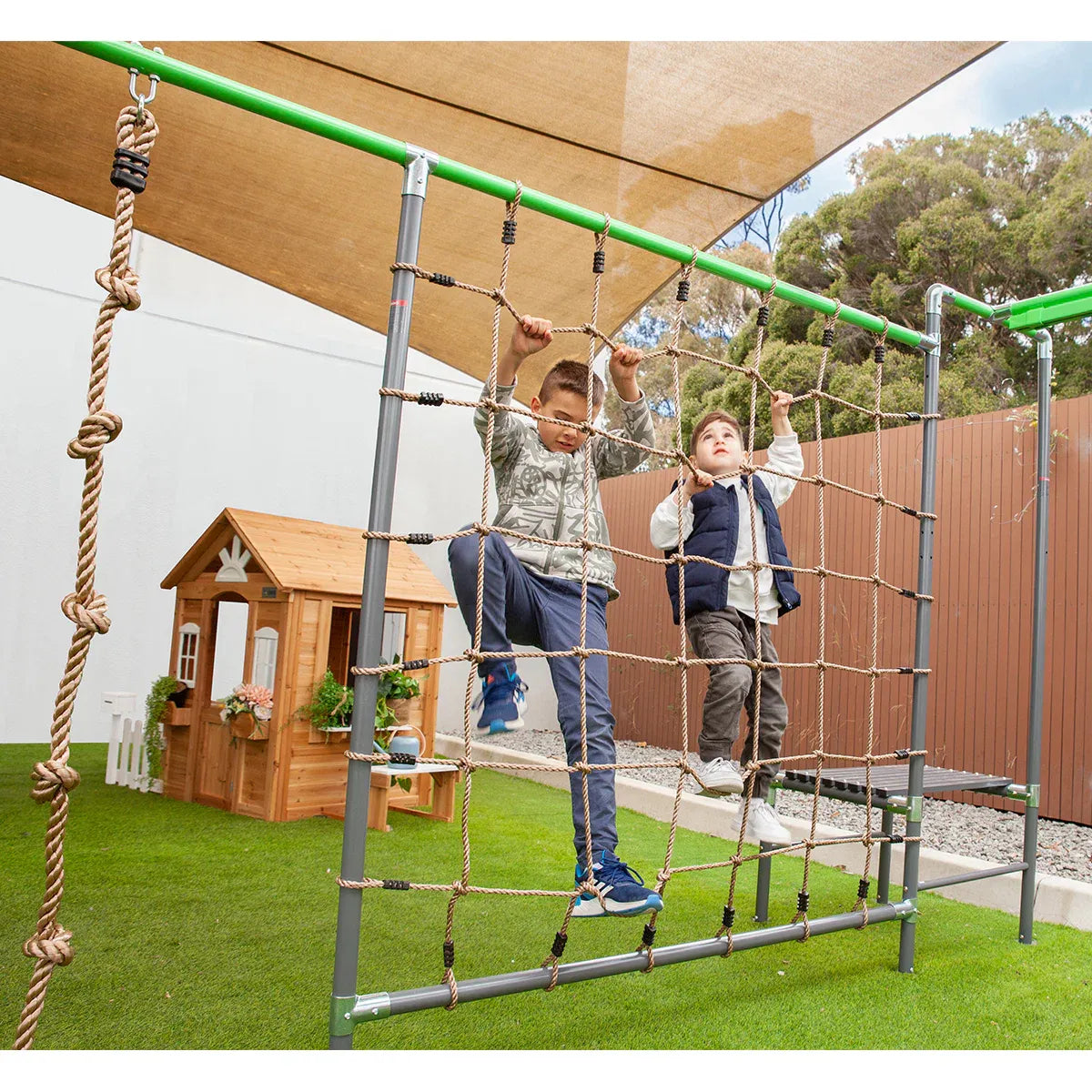 Kids Outdoor Play Centre with Flying Fox, Swings and Monkey Bars