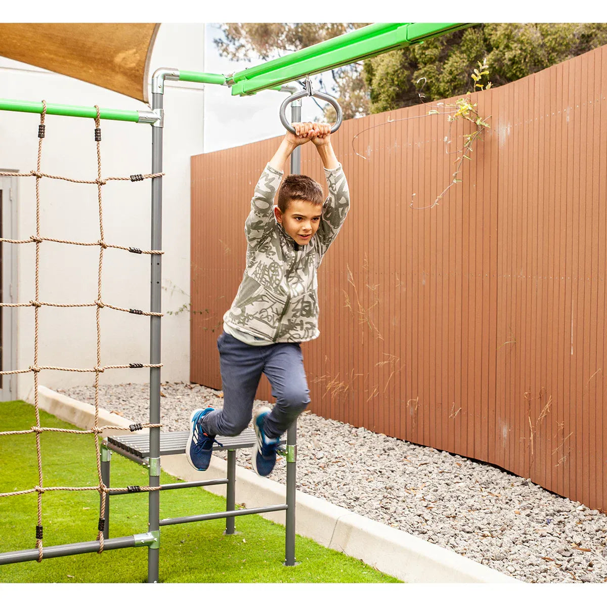 Kids Outdoor Play Centre with Flying Fox, Swings and Monkey Bars