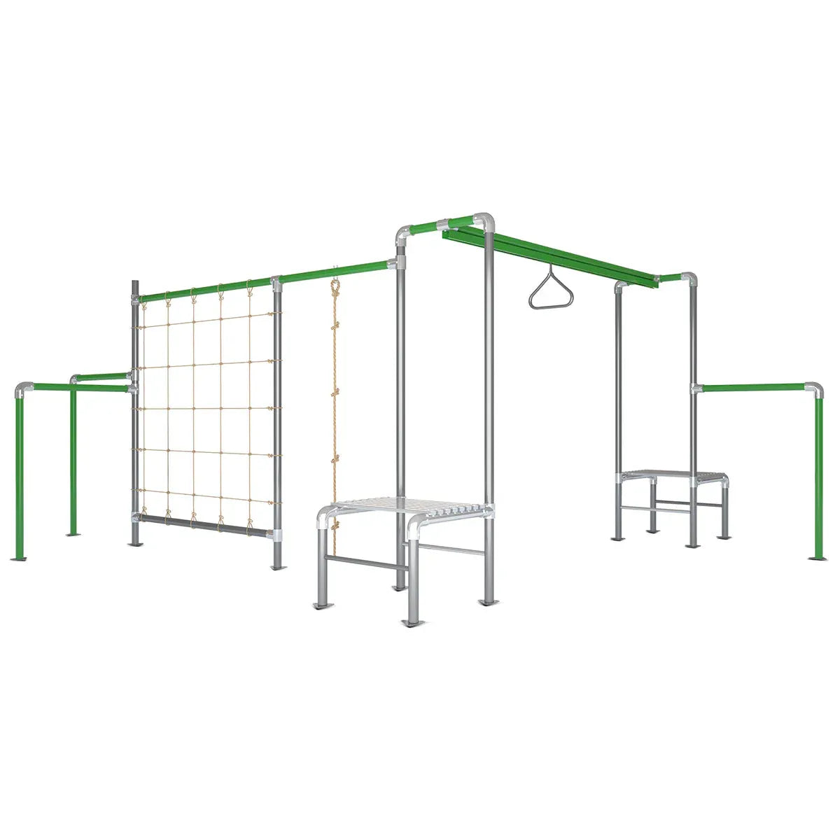 Kids Outdoor Play Centre with Flying Fox and Climbing Net