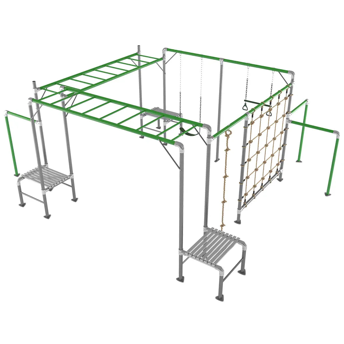 Kids Outdoor Play Centre with Monkey Bars, Swing and Trapeze