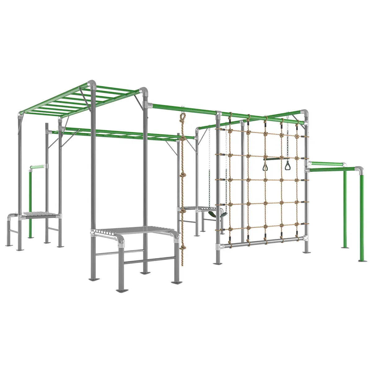 Kids Outdoor Play Centre with Monkey Bars, Swing and Trapeze