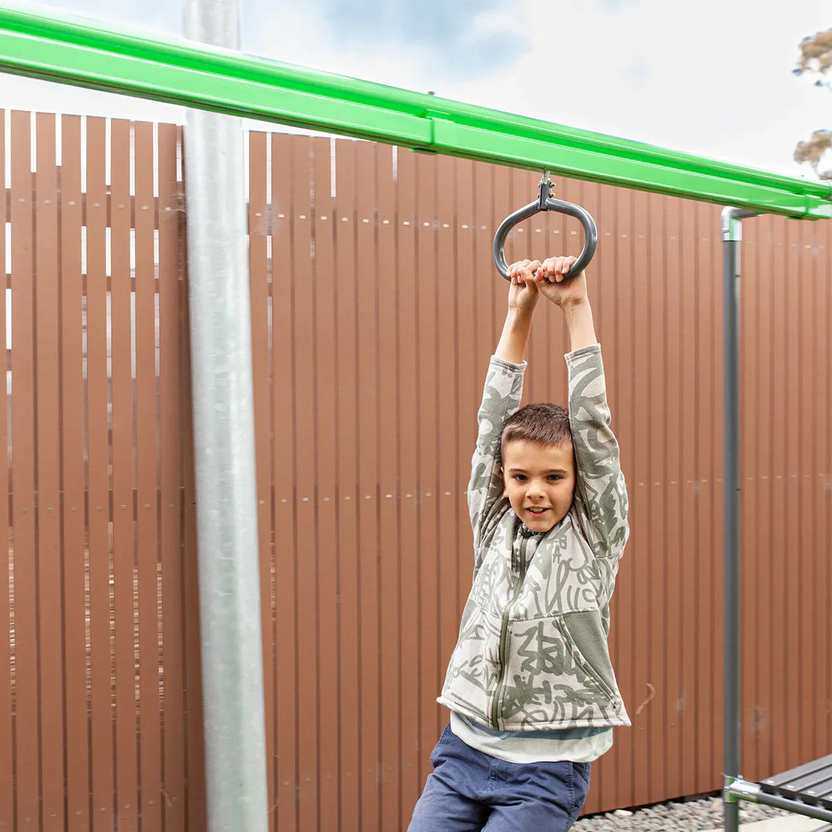 Kids Outdoor Play Centre with Flying Fox and Monkey Bars