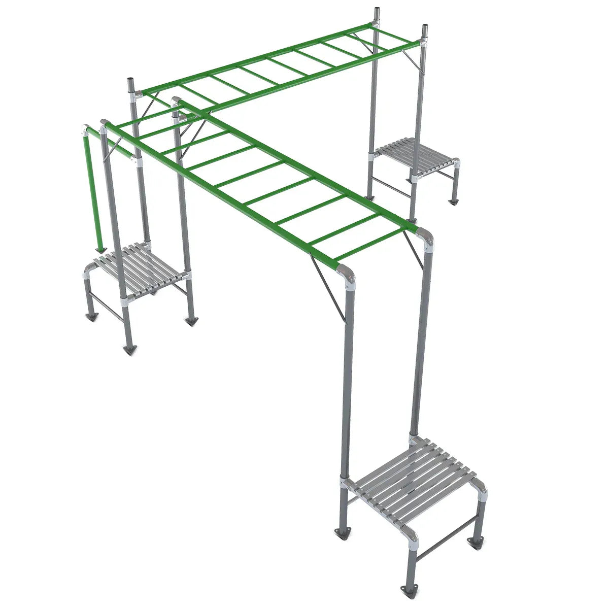 Kids Outdoor Double Monkey Bar Set