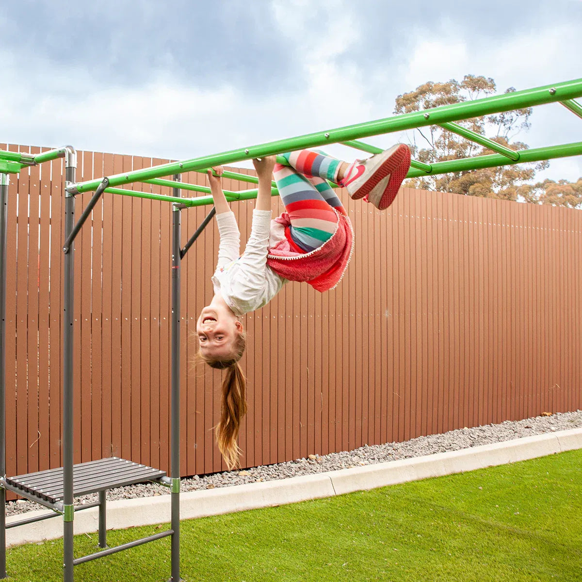 Kids Outdoor Double Monkey Bar Set