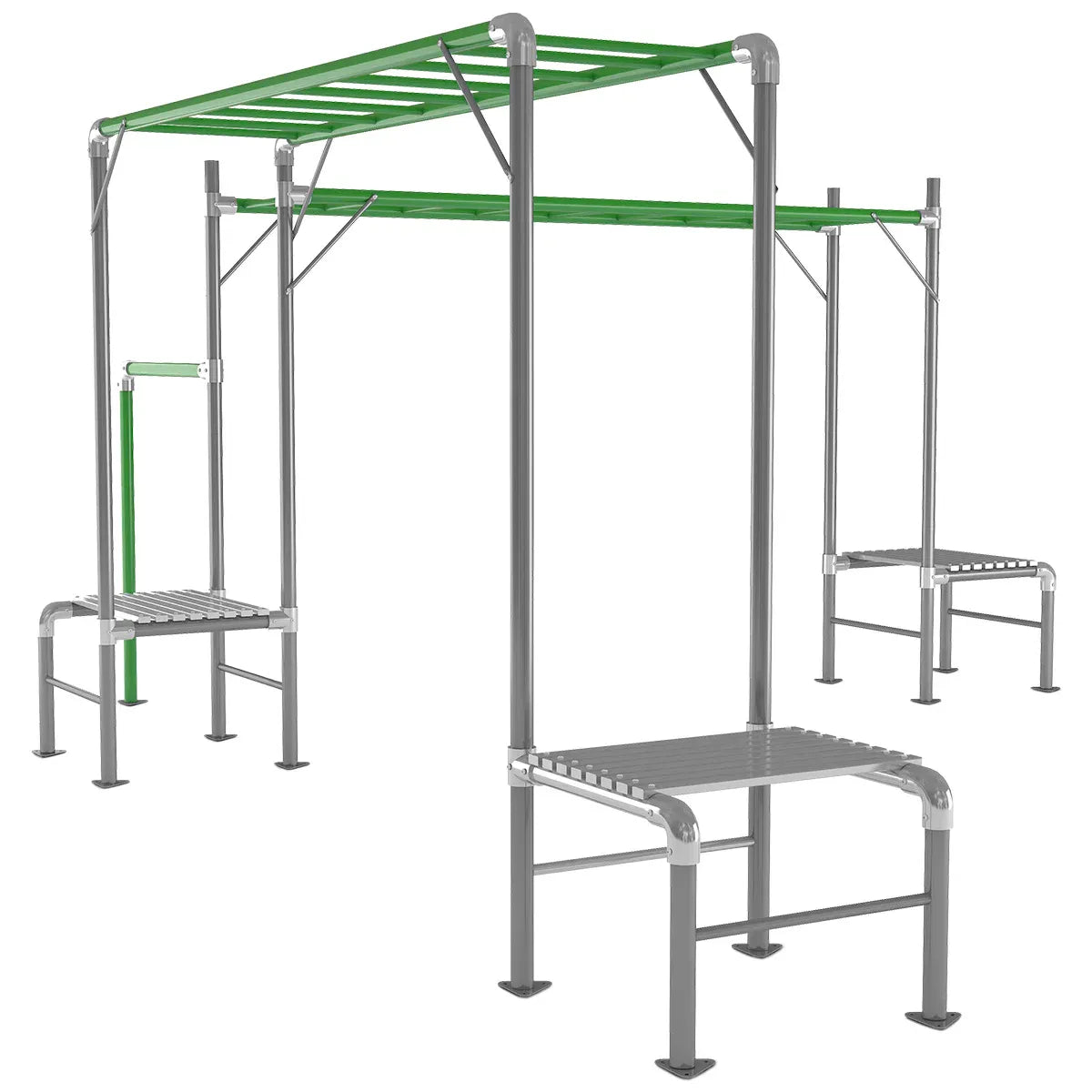Kids Outdoor Double Monkey Bar Set