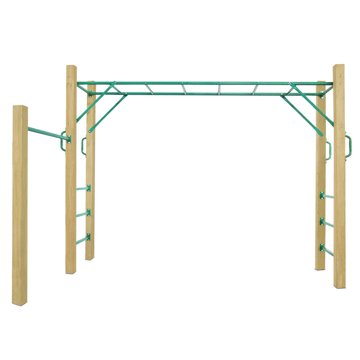 Timber monkey bar set 2.5m view 2