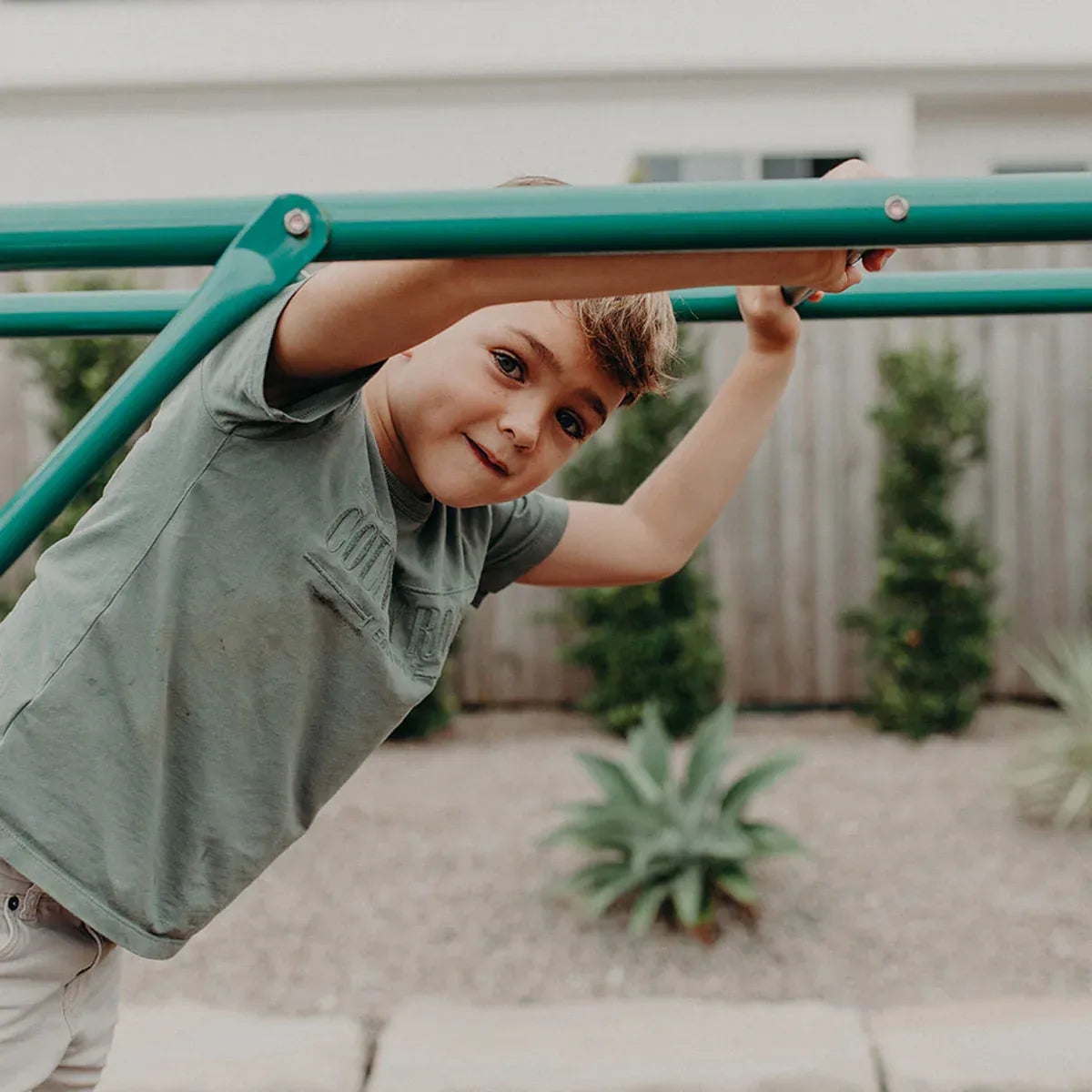 Kids Wooden Monkey Bar Set, 3m