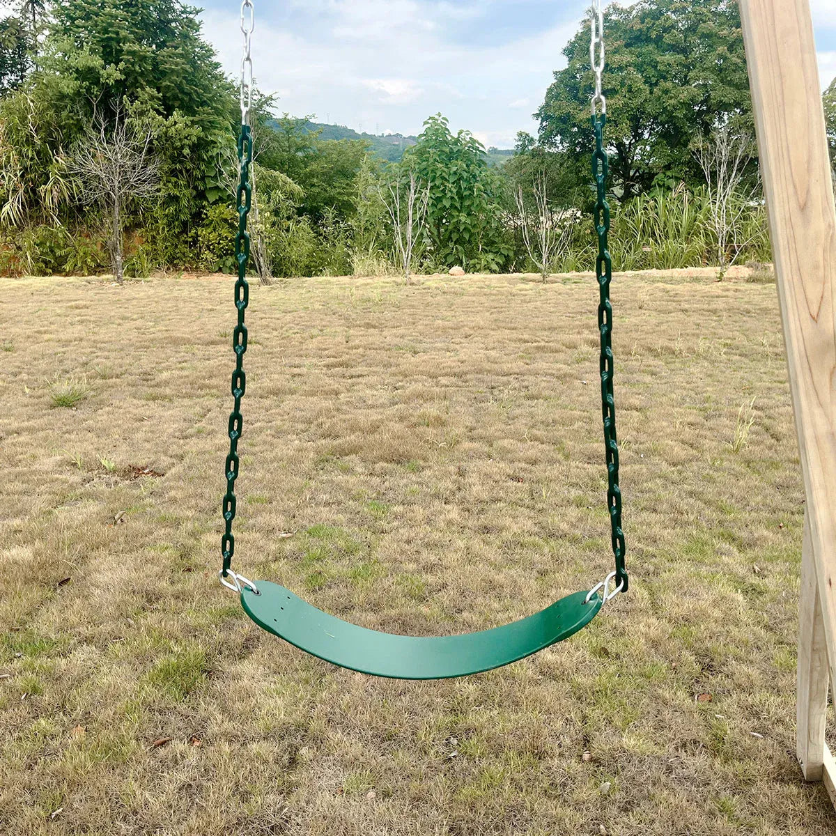 Timber 2 in 1 monkey bars and swing set view 10