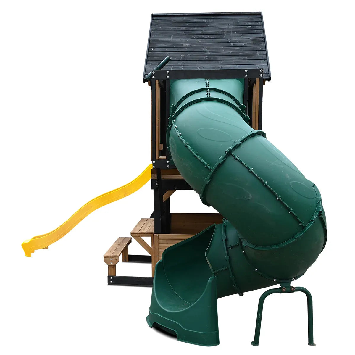 Kids Swing Set and Play Centre with 2.2m Slide, Yellow