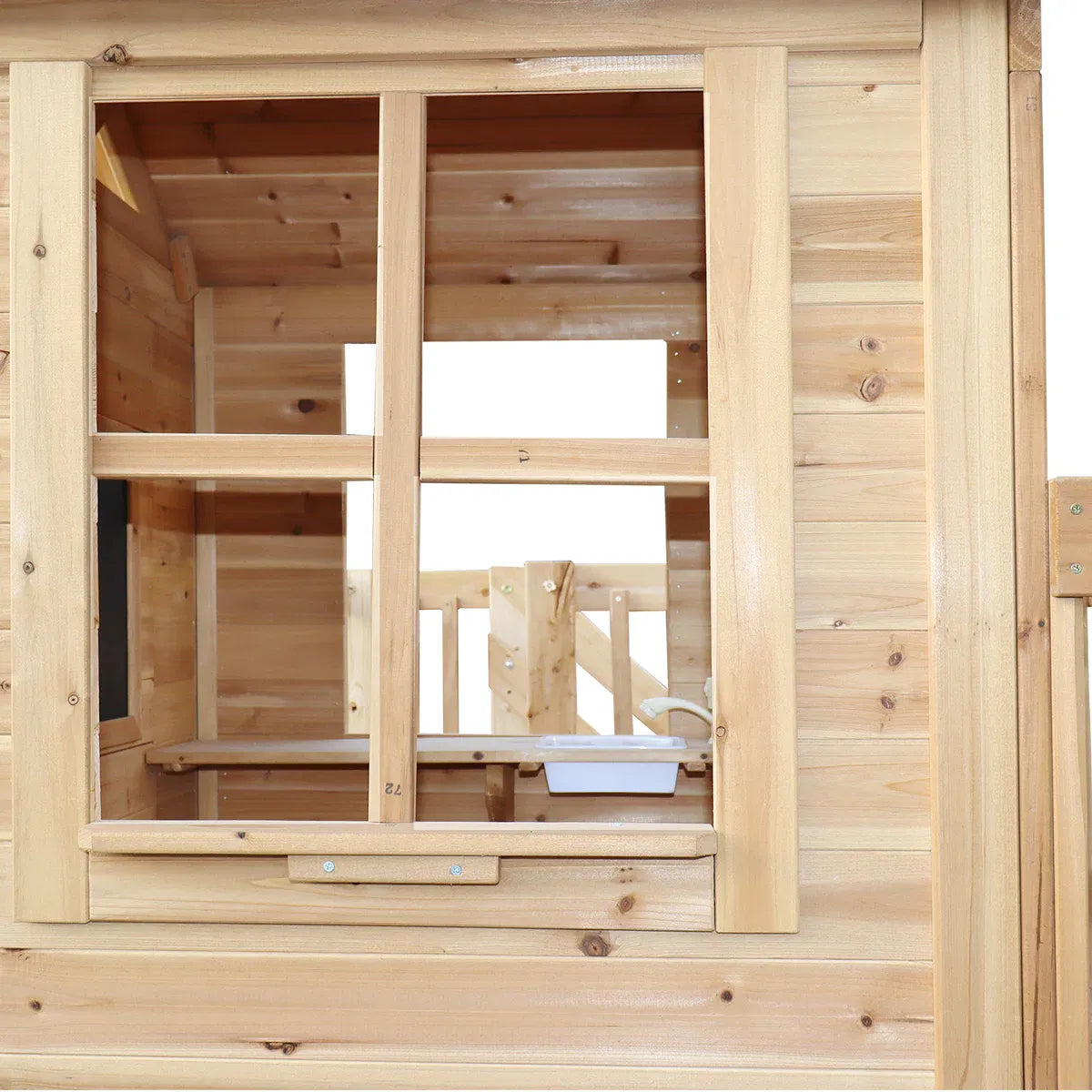 Kids Wooden Play Centre with Rock Climbing Wall, Sandpit and Play Kitchen