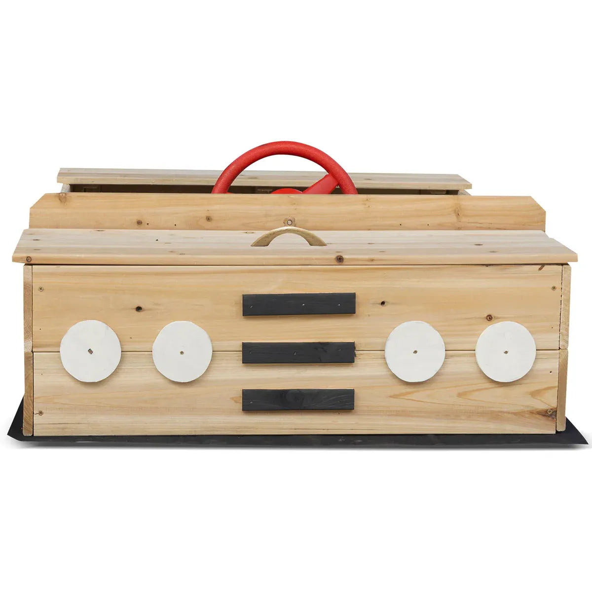 Car Theme Interactive Timber Sandpit, 114cm