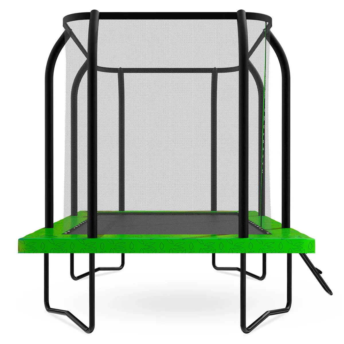 Kids Rectangle Spring Trampoline with Safety Enclosure, 12ft x 8ft