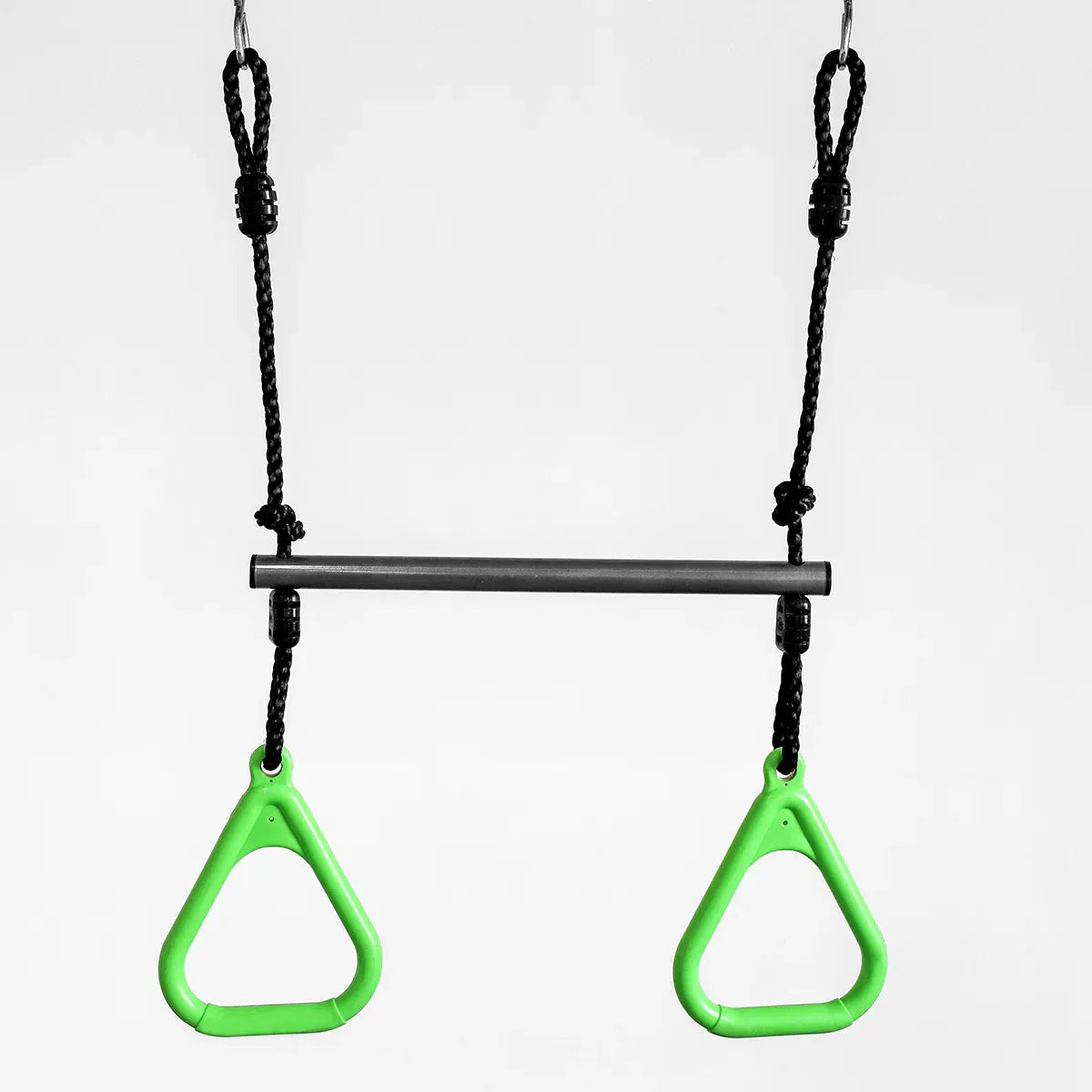 Steel 4 station swing set with glider and nest swing view 4