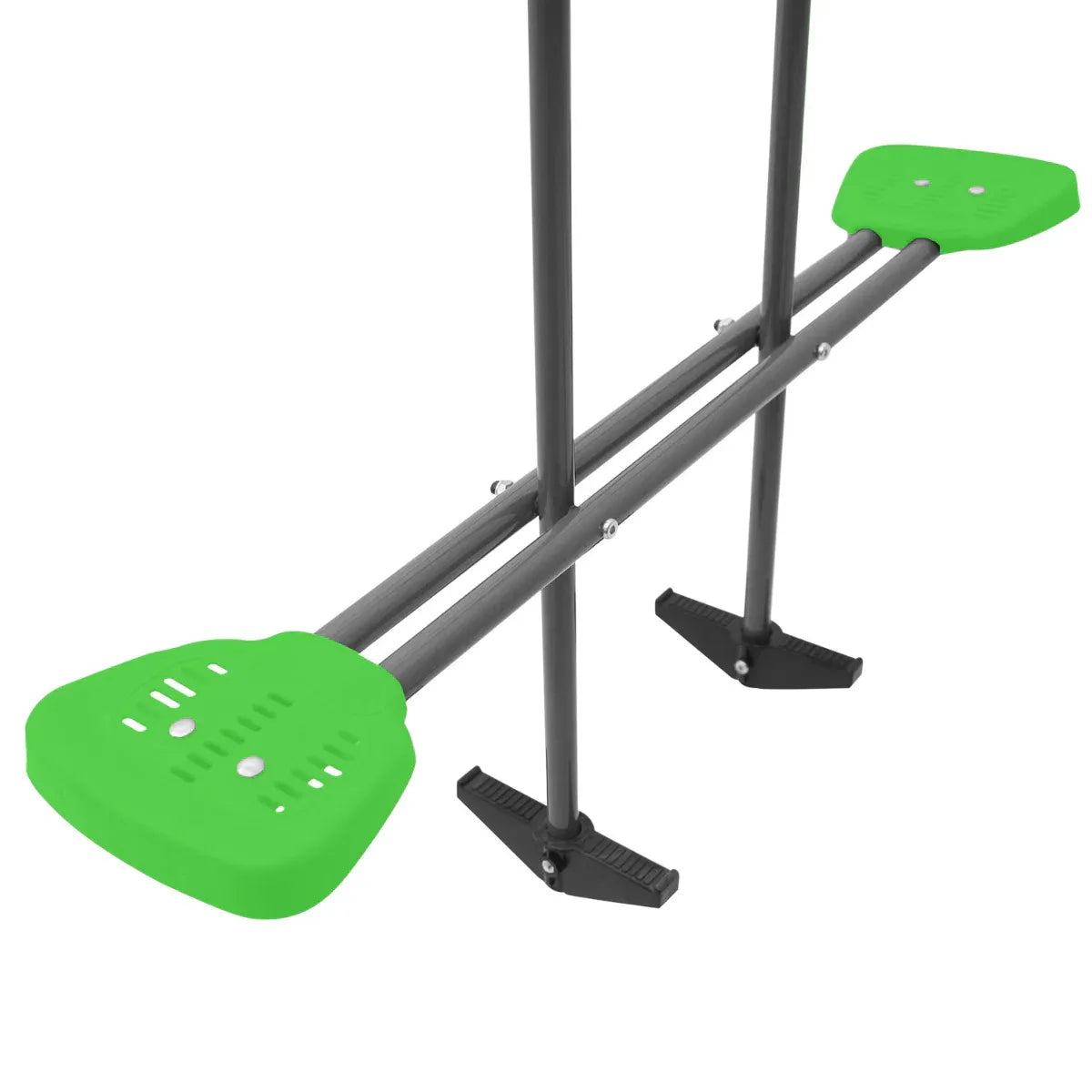 Steel 4 station swing set with glider and nest swing view 5